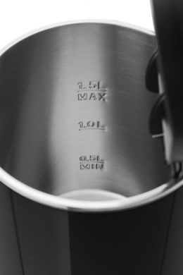 Eta Электрический чайник Ellen 2200Вт, 1.5Л, нержавеющая сталь, черный ETA859690000 | Elektrika.lv