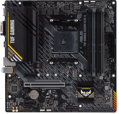 Asus Asus | TUF GAMING A520M-PLUS II | Processor family AMD | Processor socket AM4 | DDR4 DIMM | Memory slots 4 | Supported hard disk drive interfaces 	SATA, M.2 | Number of SATA connectors 4 | Chipset  AMD A520 | Micro ATX 90MB17G0-M0EAY0