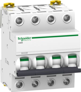 Schneider Electric iC60N 4P 63A C Miniature Circuit Breaker (MCB) Acti9 A9F74463 | Elektrika.lv