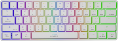 Genesis Genesis | THOR 660 RGB | Mechanical Gaming Keyboard | RGB LED light | US | White | Wireless | Bluetooth | USB Type-C | 588 g | Gateron Brown NKG-1915
