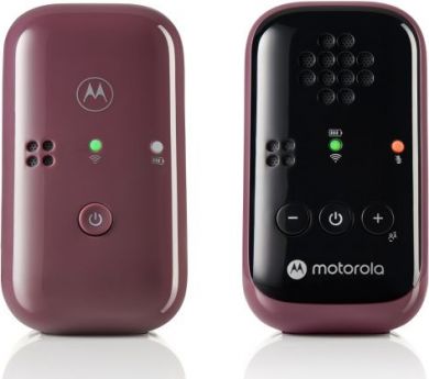  Motorola | Crystal-clear HD sound; 10 hours of battery life; The portable, magnetic design powers off the units automatically | Travel Audio Baby Monitor | PIP12 | Burgundy 505537471585