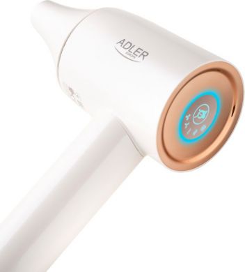 ADLER Adler Hair Dryer | SUPERSPEED AD 2272 | 1800 W | Number of temperature settings 3 | Ionic function | White AD 2272