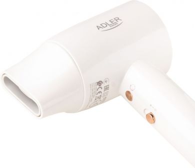 ADLER Adler Hair Dryer | SUPERSPEED AD 2272 | 1800 W | Number of temperature settings 3 | Ionic function | White AD 2272