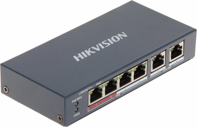 Hikvision Hikvision | Switch | DS-3E0106P-E/M | Unmanaged | Desktop | 10/100 Mbps (RJ-45) ports quantity 4 SWITCHDS3E0106PEM