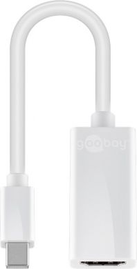 Goobay Mini Display Port/HDMI adapteris 1.1 balts 51729 | Elektrika.lv