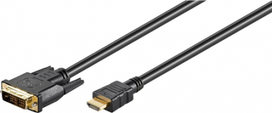 Goobay Goobay | Black | DVI-D male Single-Link (18+1 pin) | HDMI male (type A) | HDMI to DVI-D | 1.5 m 51881