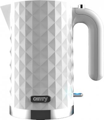 Camry Electric Kettle Standard, 2200 W, 1.7 L, Plastic, White CR 1269 WHITE | Elektrika.lv