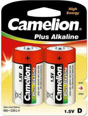Camelion Baterijas D/LR20, Plus Alkaline, 2 gab. 11000220 | Elektrika.lv