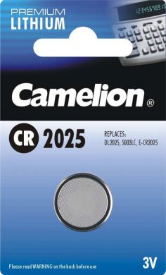 Camelion Baterija CR2025, Lithium, 1 gab. 13001025 | Elektrika.lv