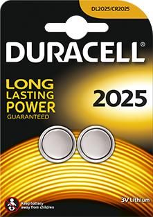 Duracell Baterijas Button Cells  DL2025 3V Lithium, 2 gab. 3692 | Elektrika.lv