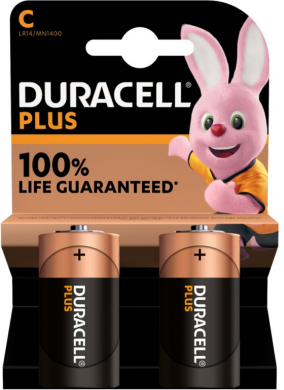 Duracell Baterijas Plus MN1400 C, Alkaline, 2 gab. 815 | Elektrika.lv