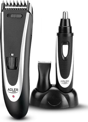 ADLER Adler | AD 2822 Hair clipper + trimmer, 18 hair clipping lengths, Thinning out function, Stainless steel blades, Black | Hair clipper + trimmer | Black AD 2822
