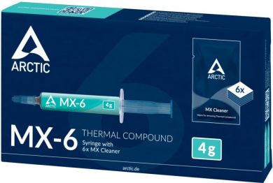  Thermal paste ARCTIC MX-6, 4g with 6pcs. ACTCP00084A | Elektrika.lv