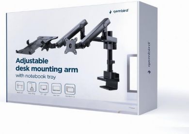 Gembird DISPLAY ACC MOUNTING ARM/NB TRAY MA-DA3-02 GEMBIRD MA-DA3-02 | Elektrika.lv