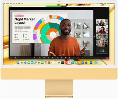 Apple Apple iMac 24” 4.5K Retina, Apple  M3 8C CPU, 8C GPU/8GB/256GB SSD/Pink/INT Apple MQRD3ZE/A | Elektrika.lv