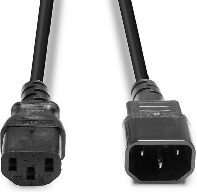 Lindy CABLE POWER EXTENSION/C14 TO C13 1M 30321 LINDY 30321 | Elektrika.lv
