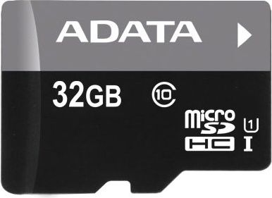 Adata Atmiņas karte Premier UHS-I 32 GB, SDHC, Class 10, SD adapter, Melna AUSDH32GUICL10-RA1 | Elektrika.lv