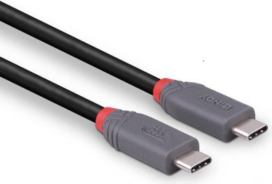 Lindy CABLE USB4 240W TYPE C 1.5M/40GBPS ANTHRA LINE 36957 LINDY 36957 | Elektrika.lv