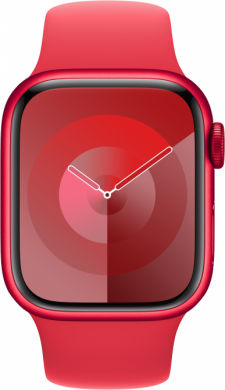 Apple Apple Watch Series 9, Красный Sport ремешок, Рамзер S/M, 41mm Красный Алюминиевый корпус MRY63ET/A | Elektrika.lv