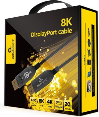 Gembird CABLE DISPLAY PORT 20M AOC/PREM CC-DP8K-AOC-20M GEMBIRD CC-DP8K-AOC-20M | Elektrika.lv