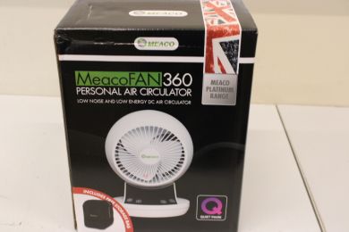  SALE OUT.  | MEACO | Air Circulator MeacoFan 360 | Table Fan | USED AS DEMO, SCRATCHES ON GLOSSY SURFACE | White | Number of speeds 12 | Oscillation | 10 W | No MEACOFAN 360SO