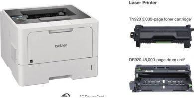 brother HL-L5210DW | Mono | Laser | Printer | Wi-Fi | Maximum ISO A-series paper size A4 | Grey HLL5210DWRE1