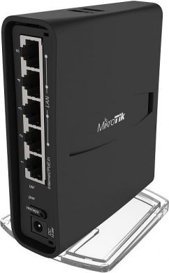MikroTik Wireless Wi-fi router, hAp,10/100/1000 Mbit/s, Ethernet LAN (RJ-45) ports 5, Black RBD52G-5HACD2HND-TC | Elektrika.lv
