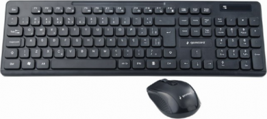 Gembird KBS-WCH-03 Wireless ENG keyboard and mouse, USB, Black KBS-WCH-03 | Elektrika.lv