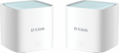 D-Link EAGLE PRO AI AX1500 Mesh System | M15-2 (2-pack) | 802.11ax | 1200+300  Mbit/s | 10/100/1000 Mbit/s | Ethernet LAN (RJ-45) ports 1 | Mesh Support Yes | MU-MiMO Yes | No mobile broadband | Antenna type 2 x 2.4G WLAN Internal Antenna, 2 x 5G WLAN Inter M15-2