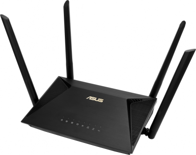 Asus Wireless AX1800 Dual Band Gigabit Router, UK | RT-AX53U | 1201+600 Mbit/s | Mbit/s | Ethernet LAN (RJ-45) ports 4 | Mesh Support No | MU-MiMO Yes | No mobile broadband | Antenna type  External antenna x 4 | 36 month(s) 90IG06P0-M03500