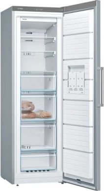 BOSCH Bosch | GSN36VLEP | Freezer | Energy efficiency class E | Upright | Free standing | Height 186 cm | Total net capacity 242 L | No Frost system | Stainless Steel GSN36VLEP