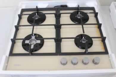 SIMFER SALE OUT.  | Simfer | H6 403 TGWBJ | Hob | Gas on glass | Number of burners/cooking zones 4 | Mechanical | Beige | BENT IGNITER H6 403 TGWBJSO