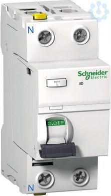 Schneider Electric Residual current circuit breaker (RCCB), Acti9 iID, 2P, 25A, A type, 30mA, double terminal A9Z21225 | Elektrika.lv