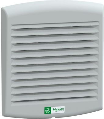 Schneider Electric ClimaSys forced vent. IP54, 85m3/h, 230V, with outlet grille and filter G2. range of product: ClimaSys CV - product or component type: fan - type of ventilation filter: standard - air flow: free flow rate with standard filter : 85 m3/h at 50 Hz, free NSYCVF85M230PF | Elektrika.lv