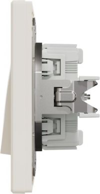 Schneider Electric 2 gang two way switch, cream, with frame Asfora EPH0600123 | Elektrika.lv
