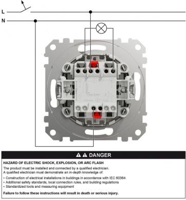 Schneider Electric Switch, Sedna Design & Elements, 2-Pole, 10AX, PRO, aluminium SDD113102 | Elektrika.lv