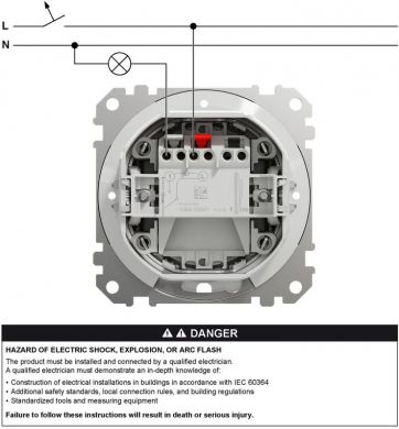 Schneider Electric Выключатель IP44 10AX антрацит Sedna Design SDD214101 | Elektrika.lv