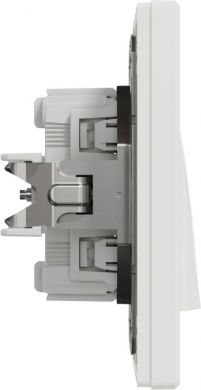 Schneider Electric Pārslēdzis 1+1 balts ar rāmi, ar atsperu stiprinājumu Asfora EPH0600121 | Elektrika.lv
