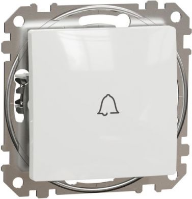 Schneider Electric 1-way Push-Button 10A with Bell Symbol, white Sedna Design SDD111131 | Elektrika.lv