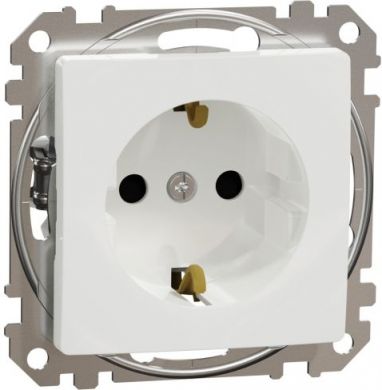 Schneider Electric Socket outlet, grounded, with screw, white Sedna Design SDD111021 | Elektrika.lv