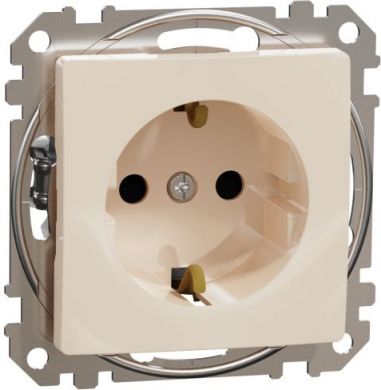 Schneider Electric Socket outlet, grounded, screwless, beige Sedna Design SDD112022 | Elektrika.lv