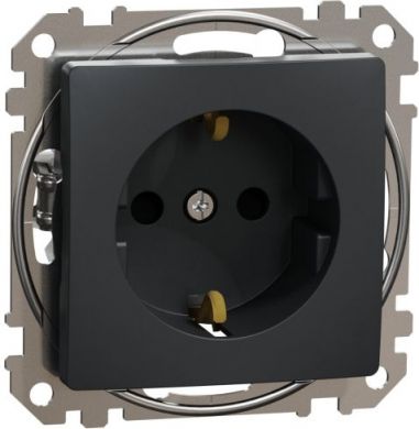Schneider Electric Socket outlet, grounded, screwless, anthracite Sedna Design SDD114022 | Elektrika.lv
