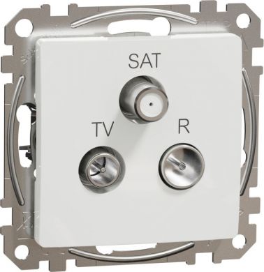 Schneider Electric Intermediate TV / R/ SAT socket 7dB , white Sedna Design SDD111484 | Elektrika.lv