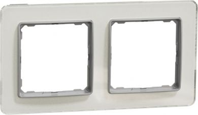 Schneider Electric Rāmis 2-vietīgs, balts spožs stikls Sedna Elements SDD360802 | Elektrika.lv