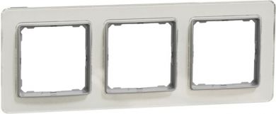 Schneider Electric Rāmis 3-vietīgs, balts spožs stikls Sedna Elements SDD360803 | Elektrika.lv