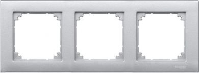 Schneider Electric 3 set frame, aluminum M-Plan Merten SystM MTN486360 | Elektrika.lv
