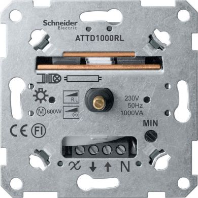 Schneider Electric Механизм поворотного светорегулятора с индикатором нагрузки 60-1000VA Merten MTN5135-0000 | Elektrika.lv
