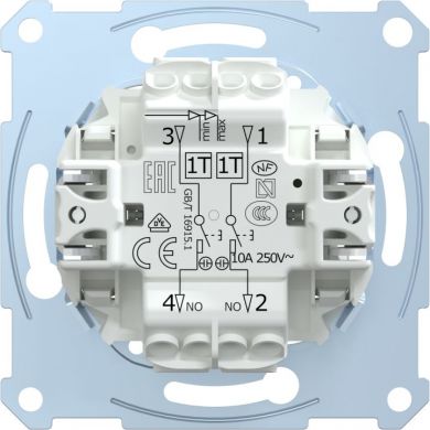 Schneider Electric Double pushbutton insert make contact 1T/1T Merten MTN3155-0000 | Elektrika.lv