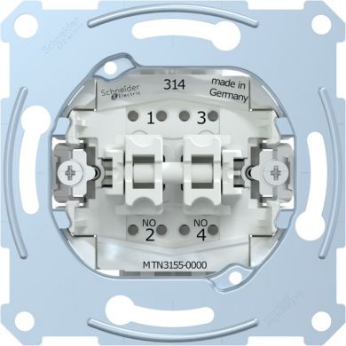 Schneider Electric 2-кл. механизм кнопочного выключателя 1T/1T Merten MTN3155-0000 | Elektrika.lv
