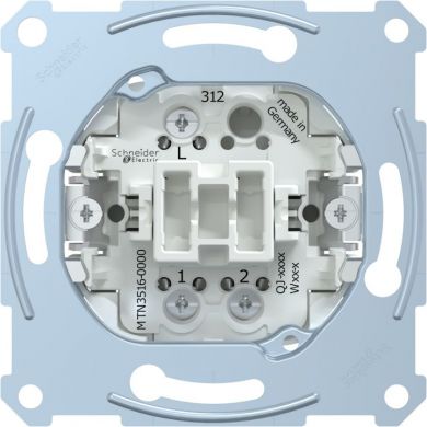 Schneider Electric Two-way switch insert 1P, flush-mounted, 16 AX, AC 250 V, Merten MTN3516-0000 | Elektrika.lv